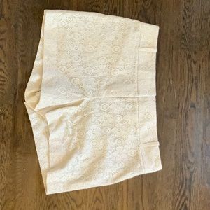 Ivory Lace 4 inch inseam shorts